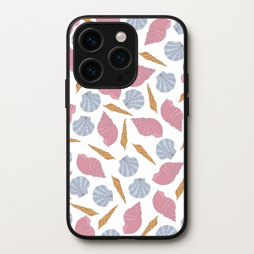 Seashells Pattern 10 - Seashells Phone Case for iPhone 14 Pro