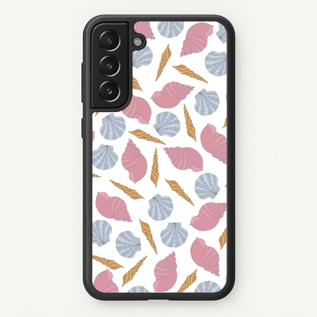 Seashells Pattern 10 - Seashells Phone Case for Galaxy S22