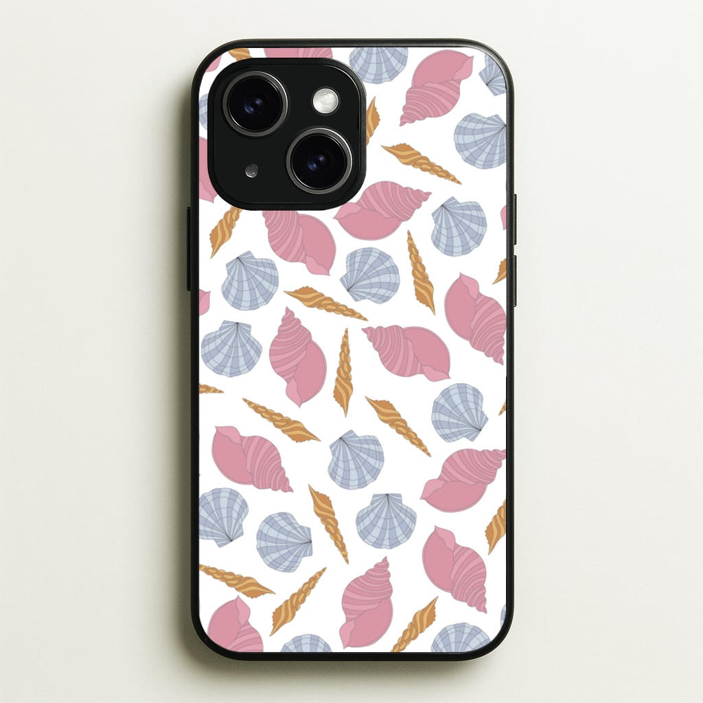 Seashells Pattern 10 - Seashells Phone Case for iPhone 15