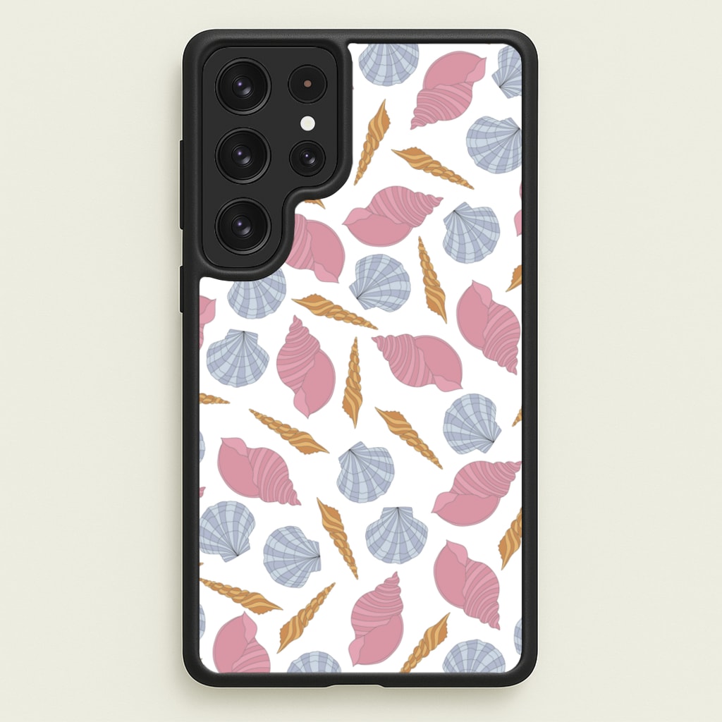 Seashells Pattern 10 - Seashells Phone Case for Galaxy S22 Ultra