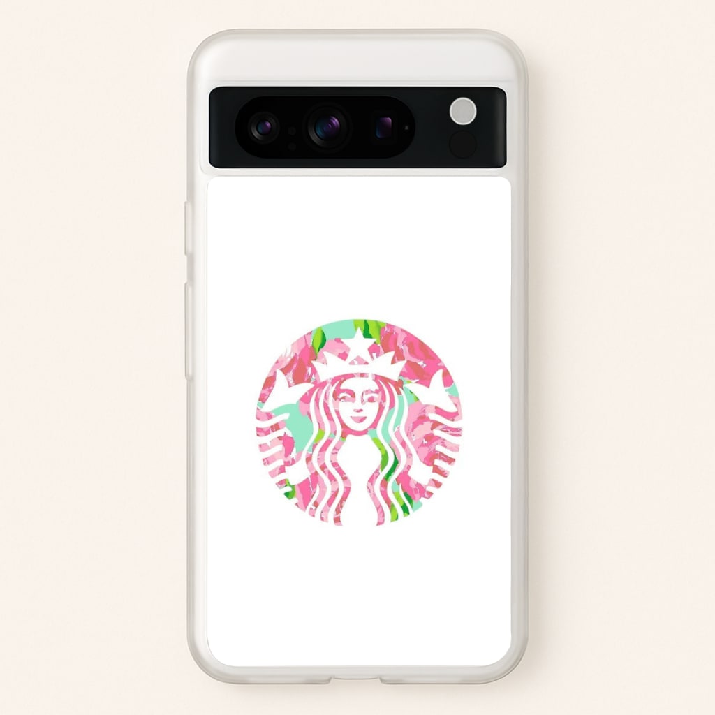 Pink Coffee Logo - Coffee Phone Case for Google Pixel 8 Pro