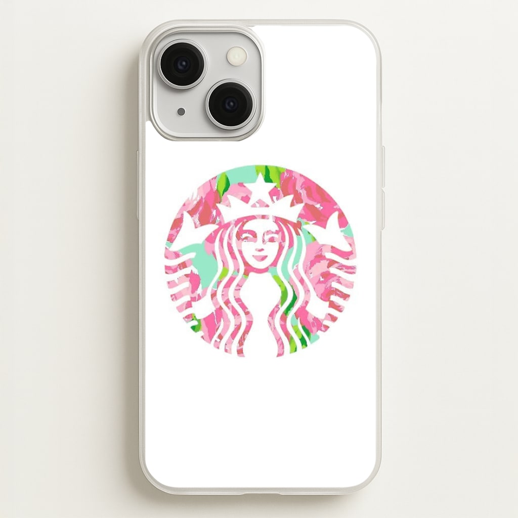 Pink Coffee Logo - Coffee Phone Case for iPhone 13