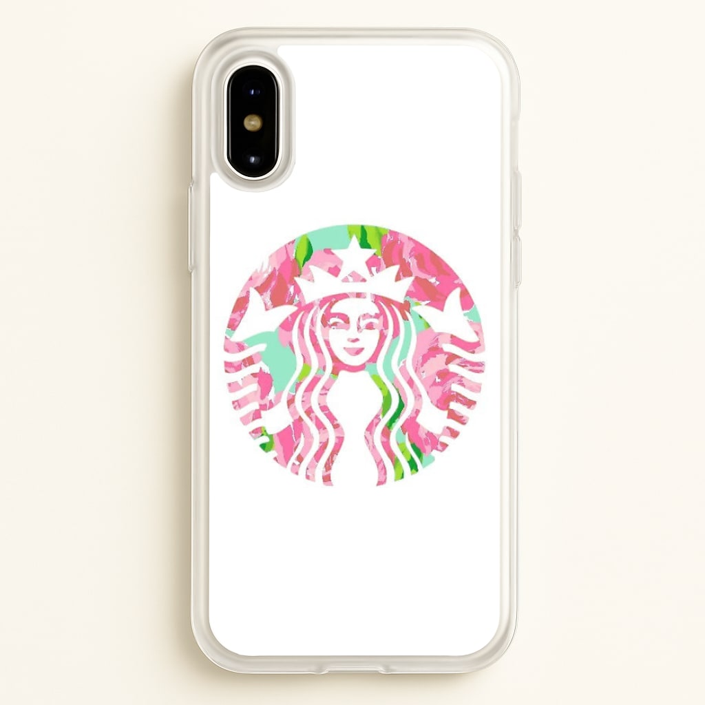 Pink Coffee Logo - Coffee Phone Case for iPhone X / XS