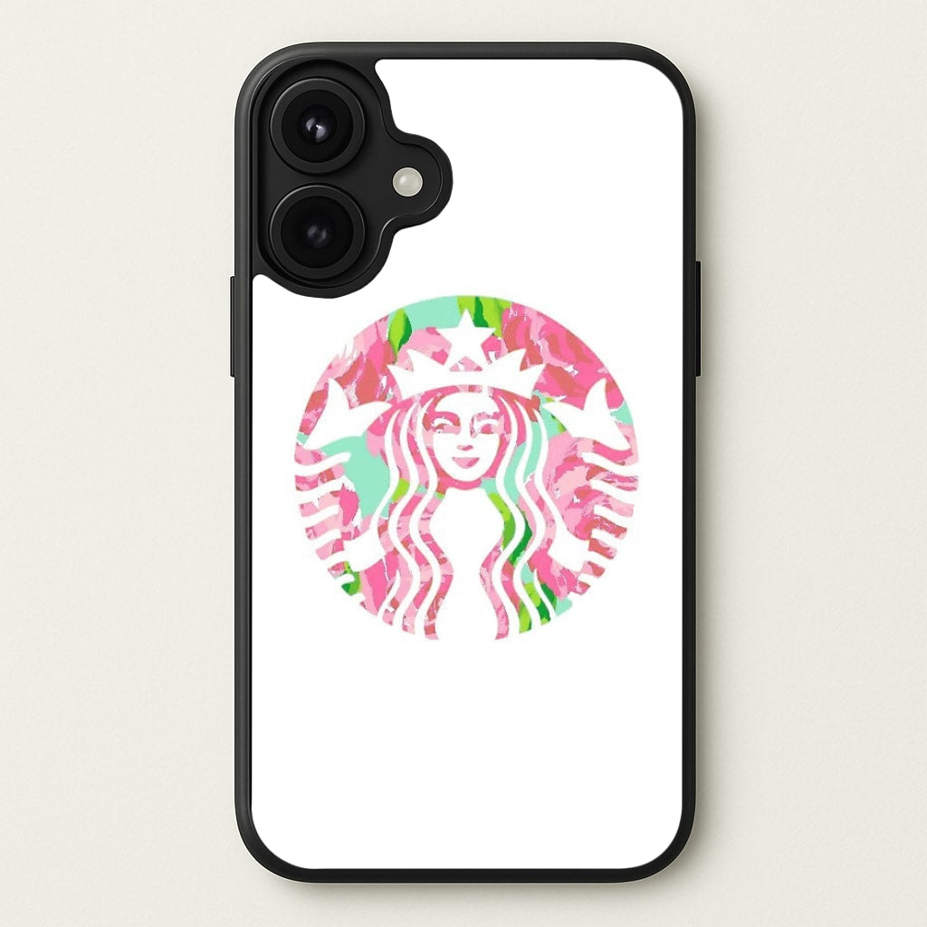 Pink Coffee Logo Phone Case for iPhone 17