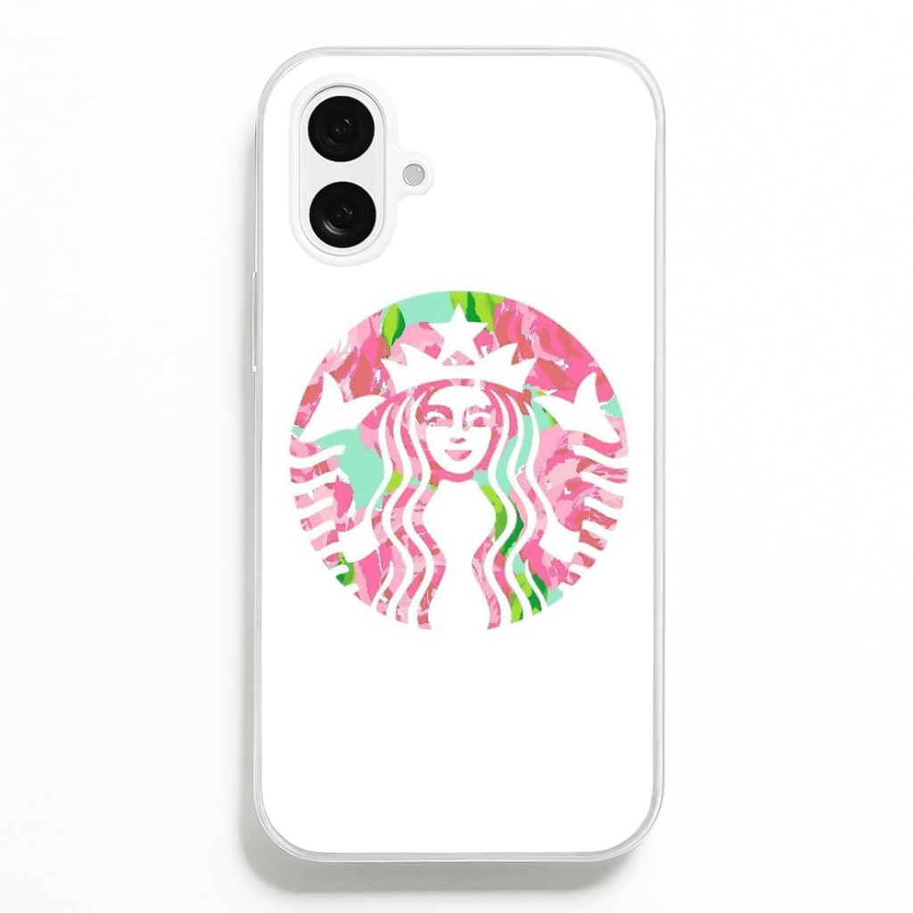 Pink Coffee Logo - Coffee Phone Case for iPhone 16 Plus