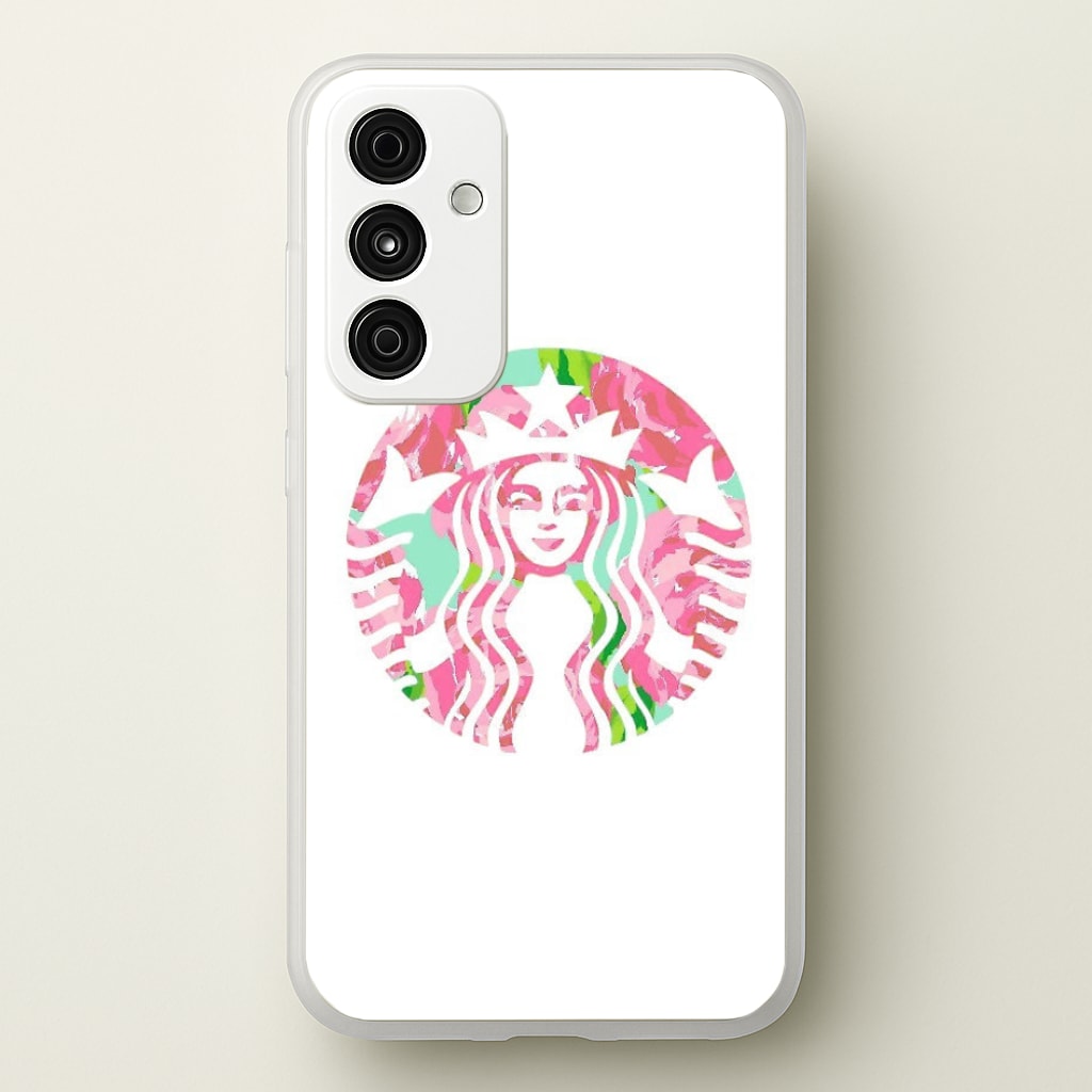 Pink Coffee Logo - Coffee Phone Case for Galaxy A55