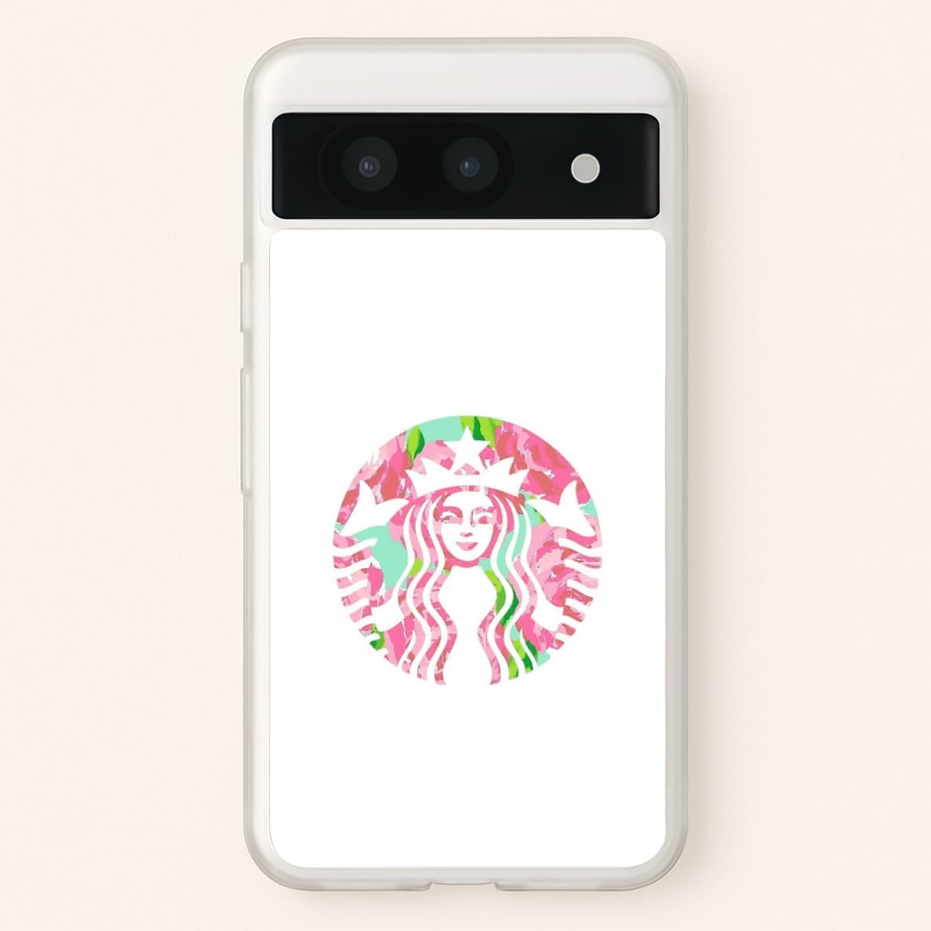 Pink Coffee Logo - Coffee Phone Case for Google Pixel 8a