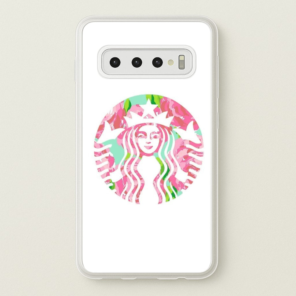Pink Coffee Logo - Coffee Phone Case for Galaxy S10 Plus