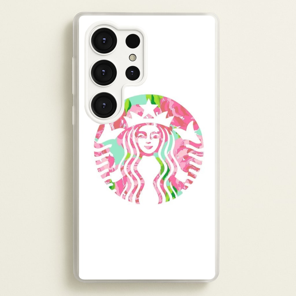 Pink Coffee Logo - Coffee Phone Case for Galaxy S25 Ultra