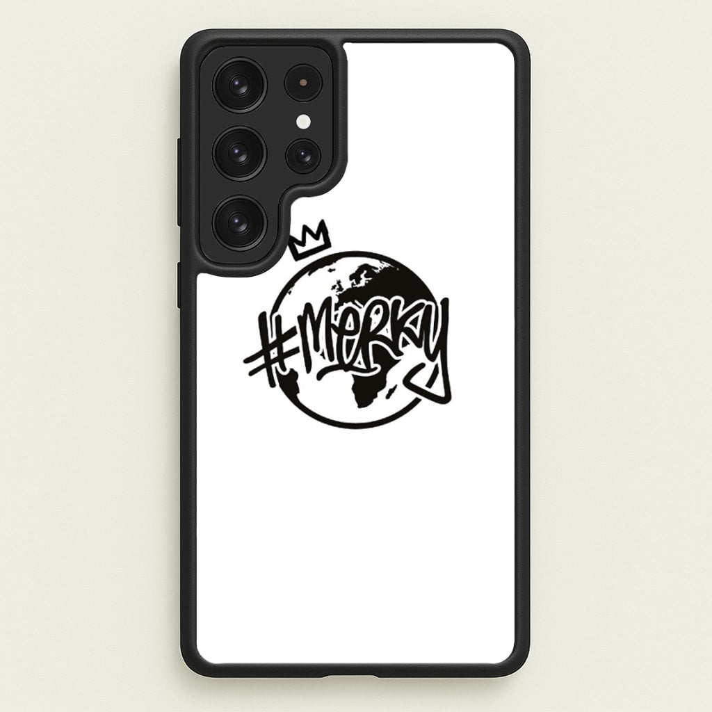 Hashtag Merky Globe - Stormzy Phone Case for Galaxy S22 Ultra