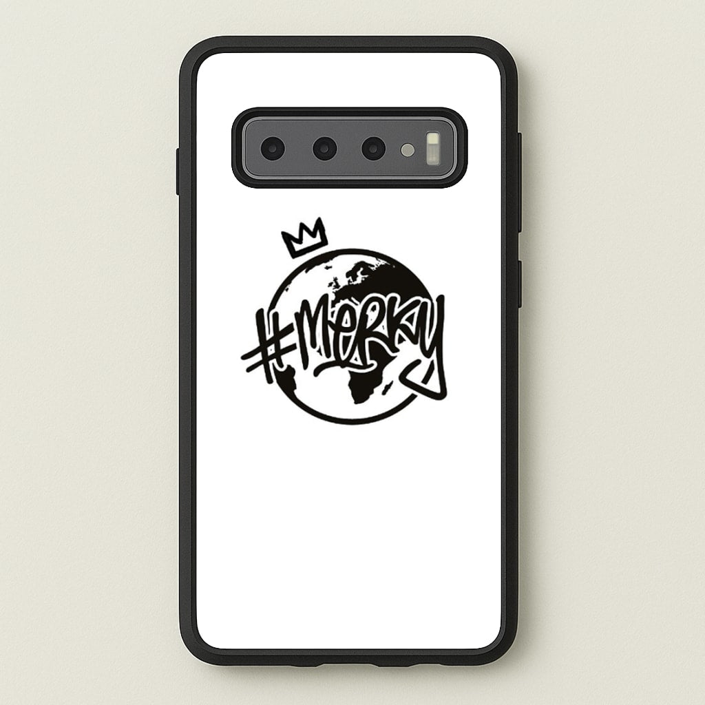 Hashtag Merky Globe - Stormzy Phone Case for Galaxy S10 Plus