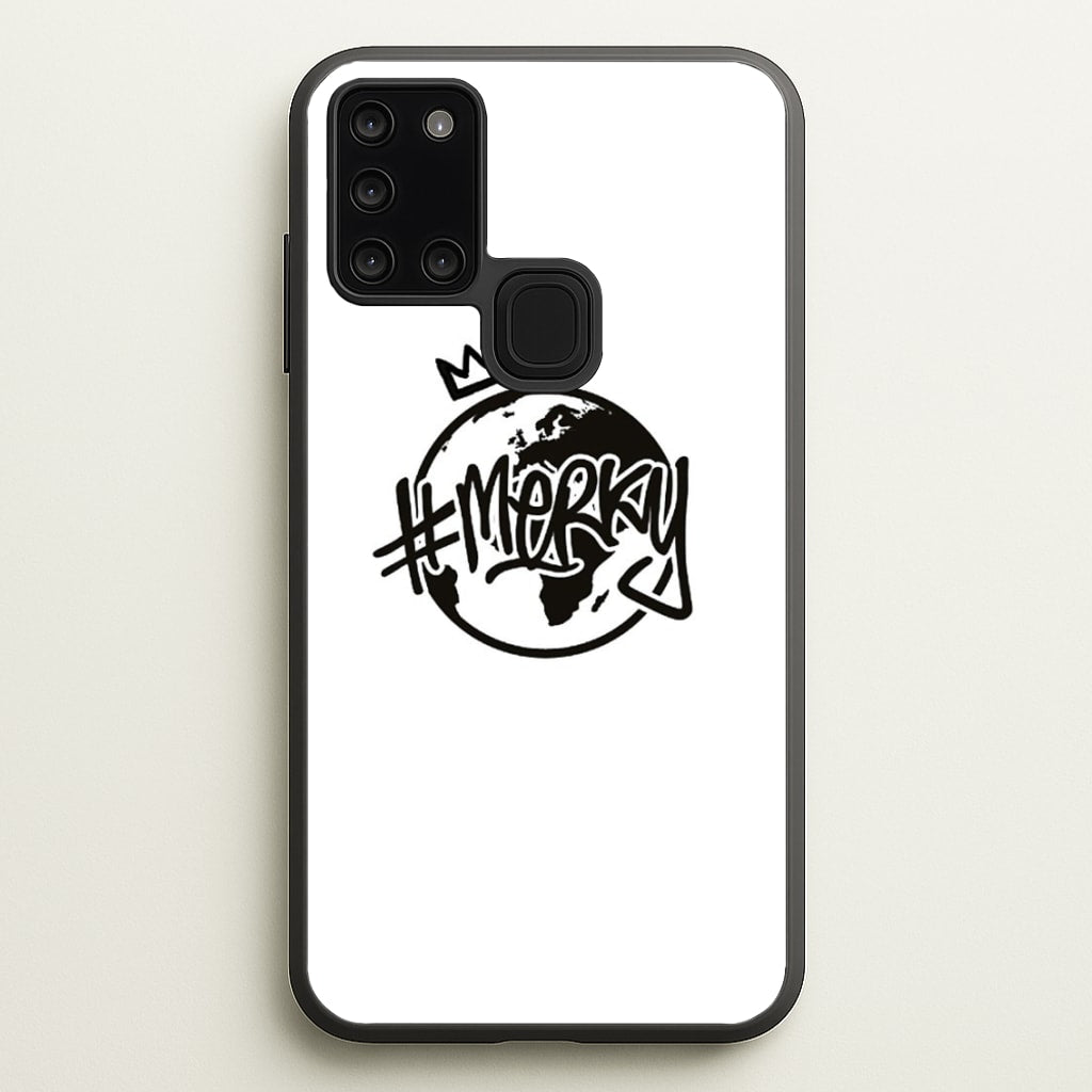 Hashtag Merky Globe - Stormzy Phone Case for Galaxy A21s