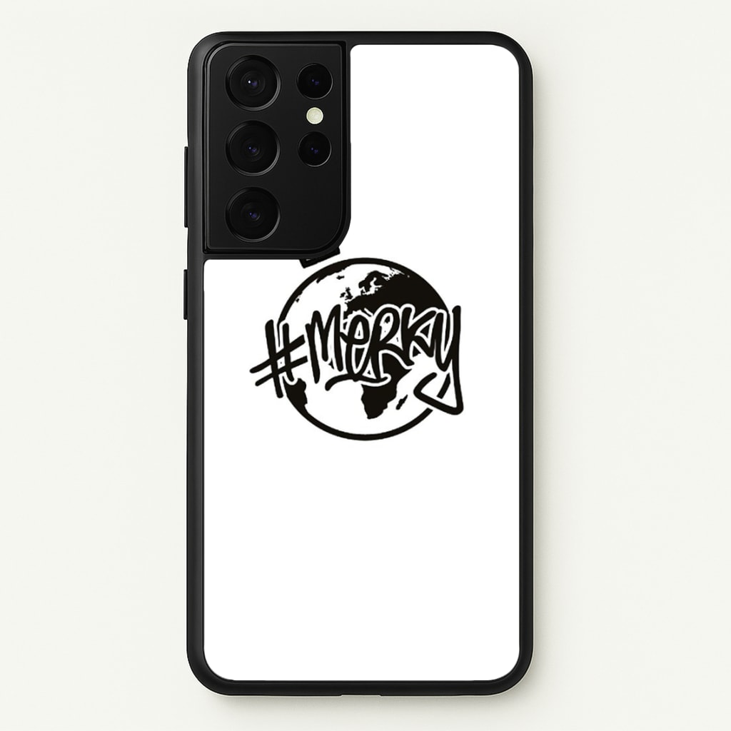 Hashtag Merky Globe - Stormzy Phone Case for Galaxy S21 Ultra