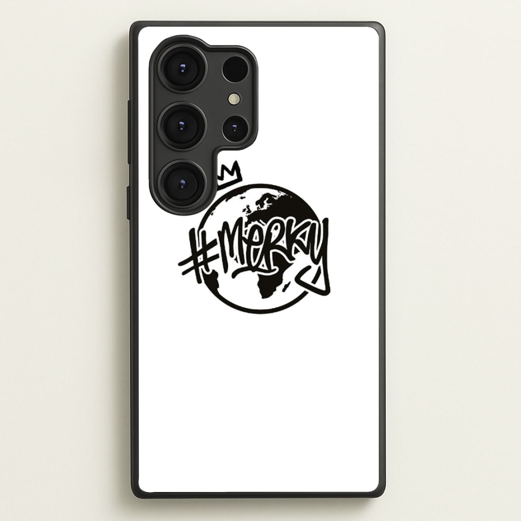 Hashtag Merky Globe - Stormzy Phone Case for Galaxy S25 Ultra