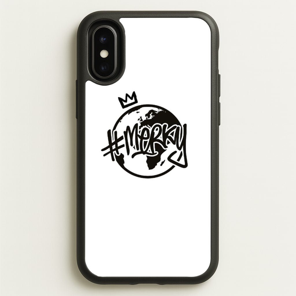 Hashtag Merky Globe - Stormzy Phone Case for iPhone X / XS