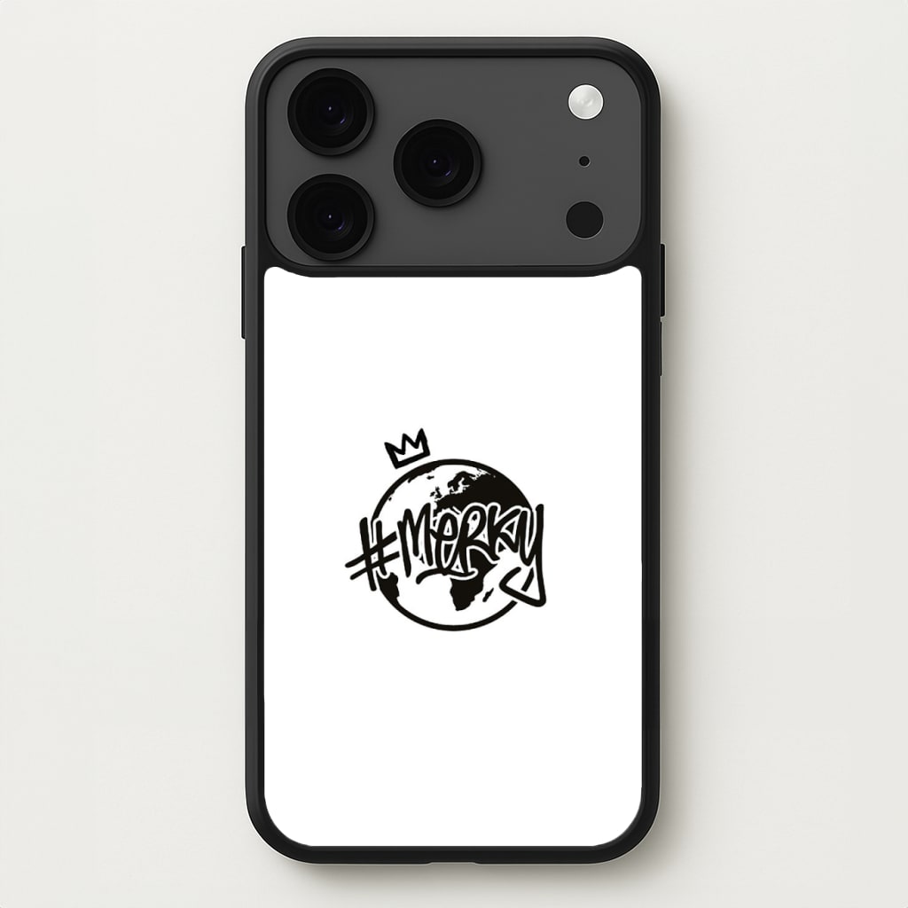 Hashtag Merky Globe Phone Case for iPhone 17 Pro