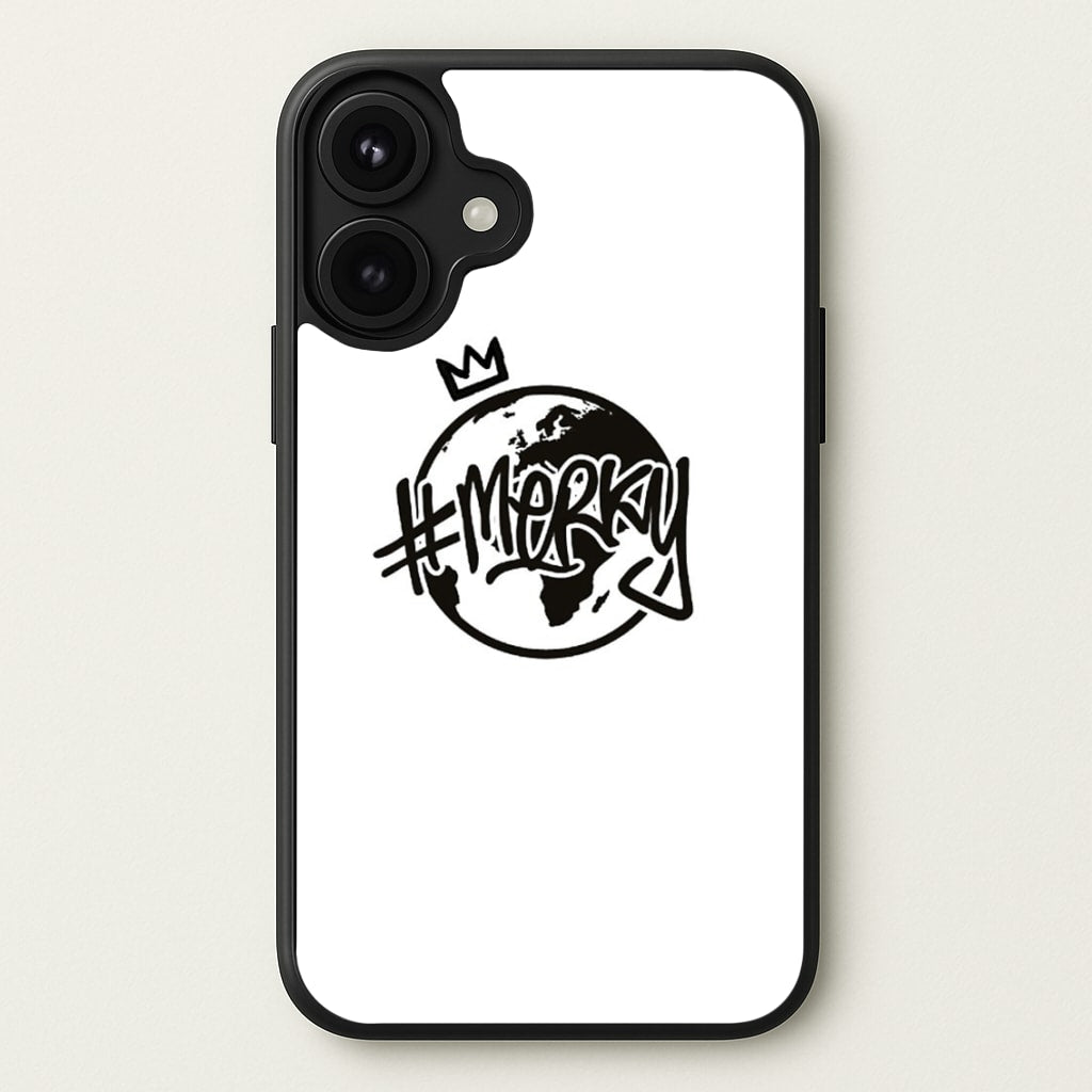 Hashtag Merky Globe Phone Case for iPhone 17