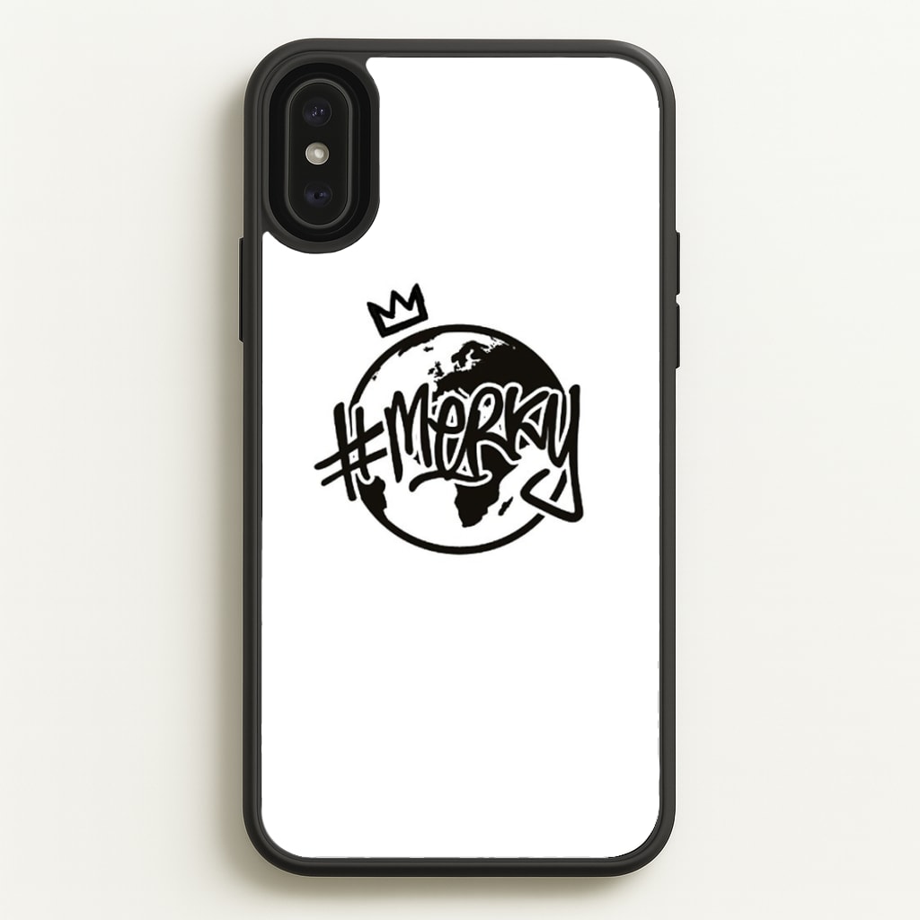 Hashtag Merky Globe - Stormzy Phone Case for iPhone XS Max