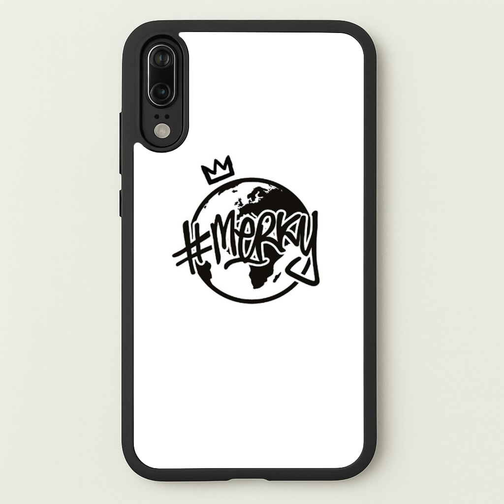 Hashtag Merky Globe - Stormzy Phone Case for Huawei P20