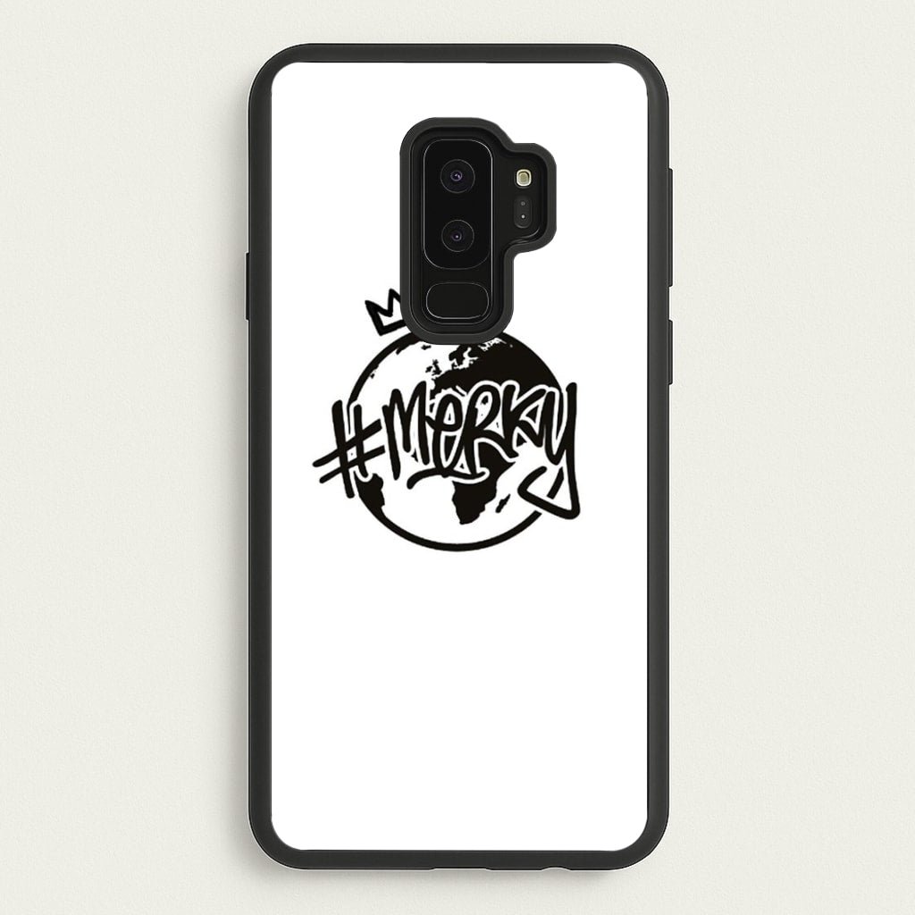 Hashtag Merky Globe - Stormzy Phone Case for Galaxy S9 Plus
