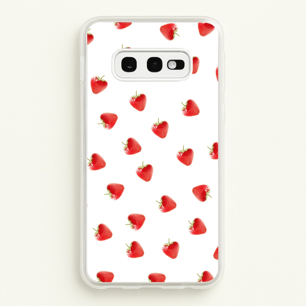 Strawberry Pattern - Phone Case for Galaxy S10e