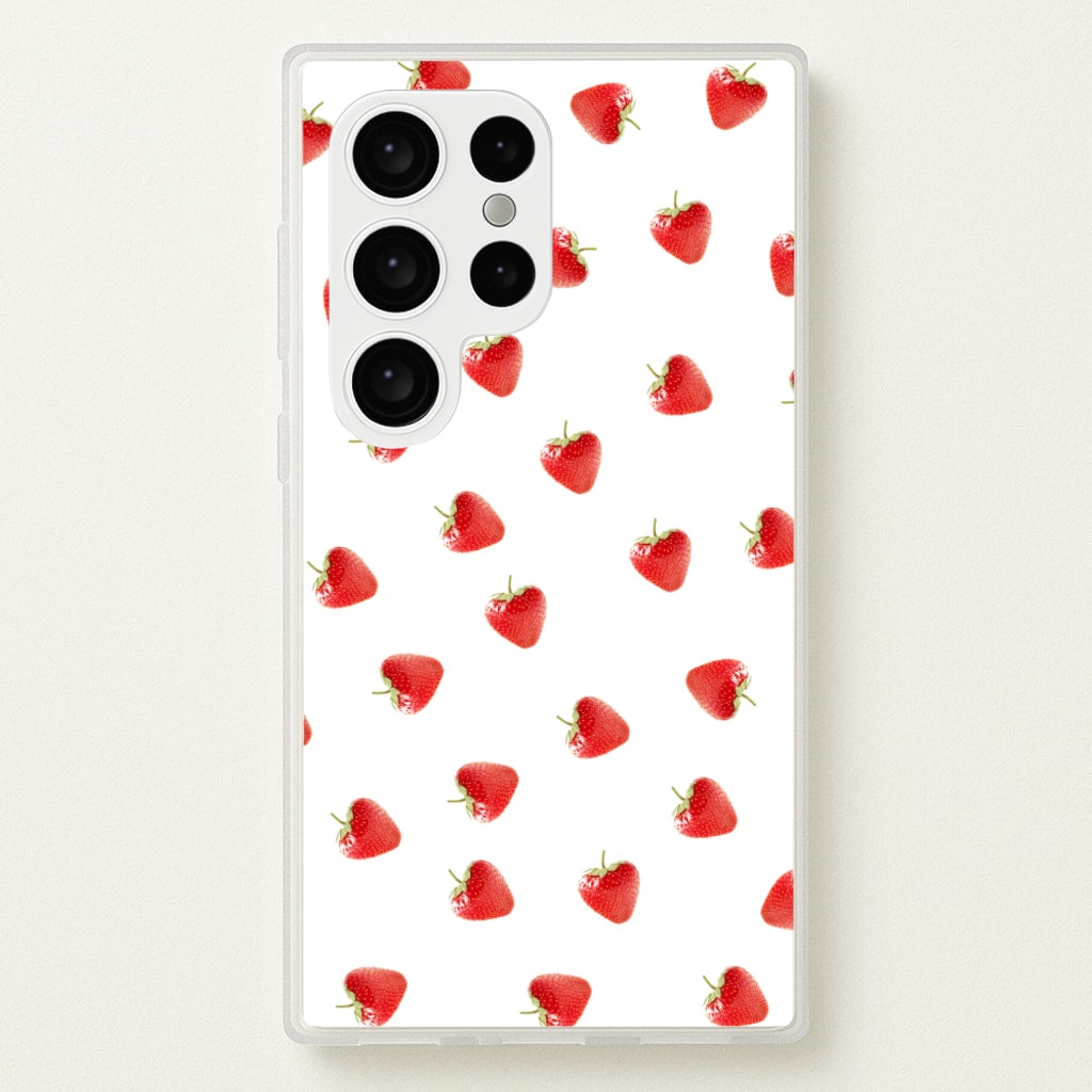 Strawberry Pattern - Phone Case for Galaxy S24 Ultra