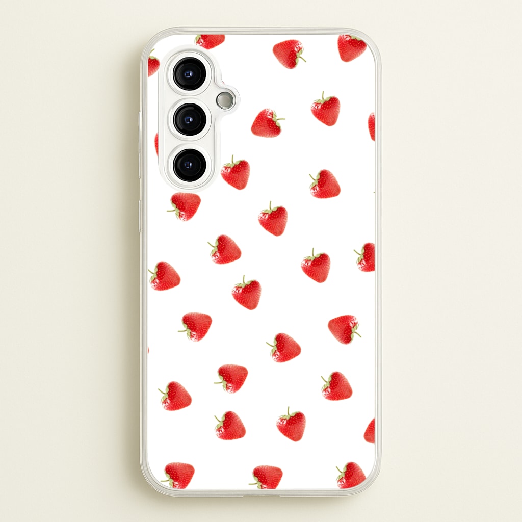 Strawberry Pattern - Phone Case for Galaxy A54