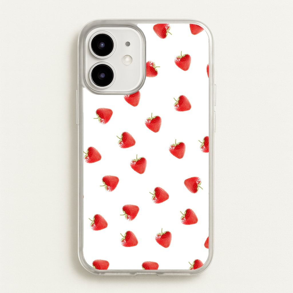Strawberry Pattern - Phone Case for iPhone 12 Mini