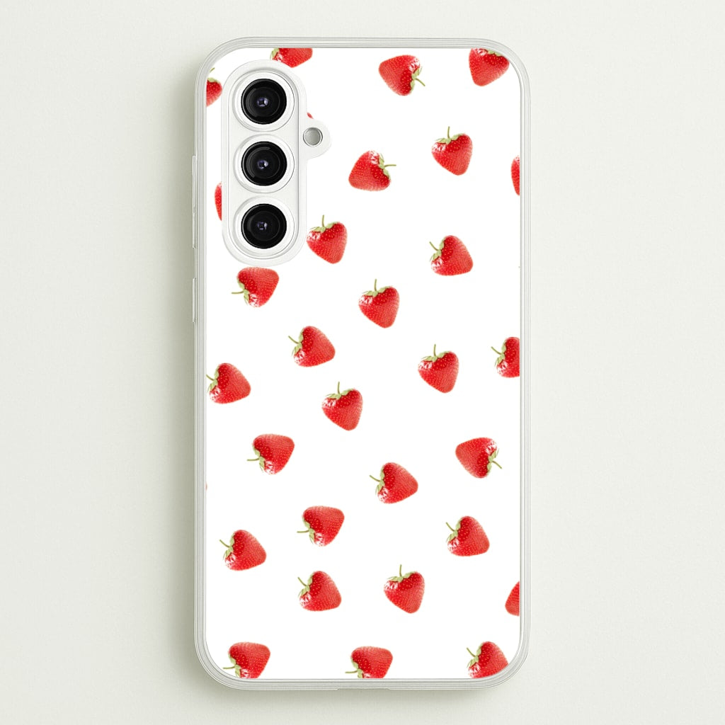 Strawberry Pattern - Phone Case for Galaxy A16