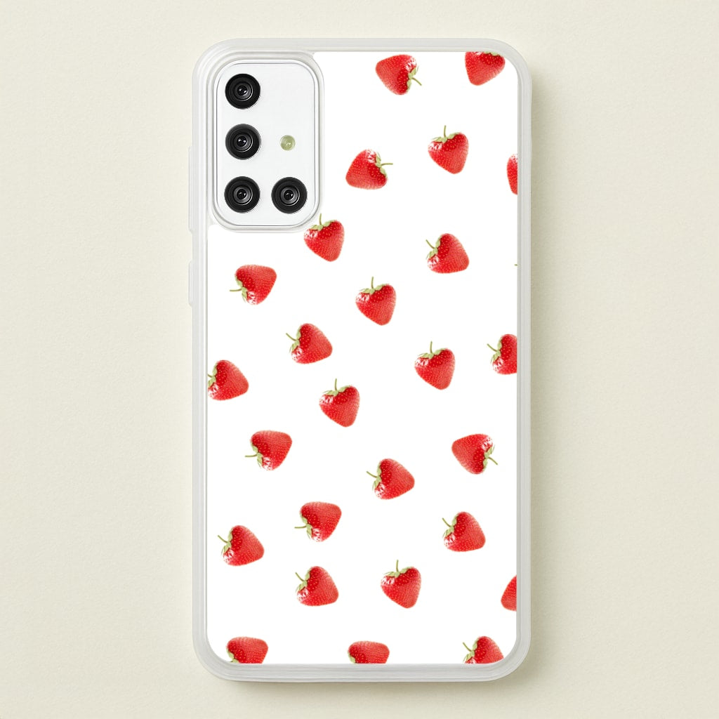 Strawberry Pattern - Phone Case for Galaxy A71