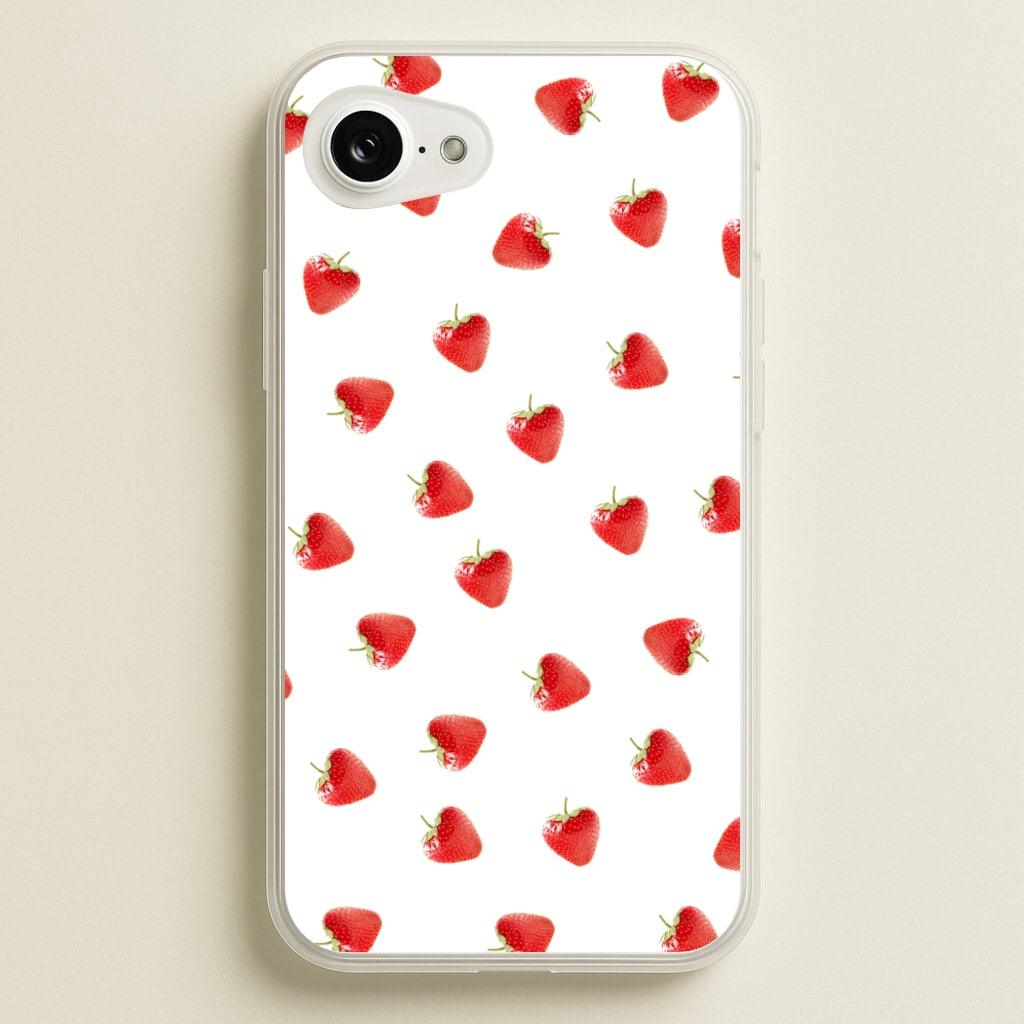 Strawberry Pattern - Phone Case for iPhone 16e