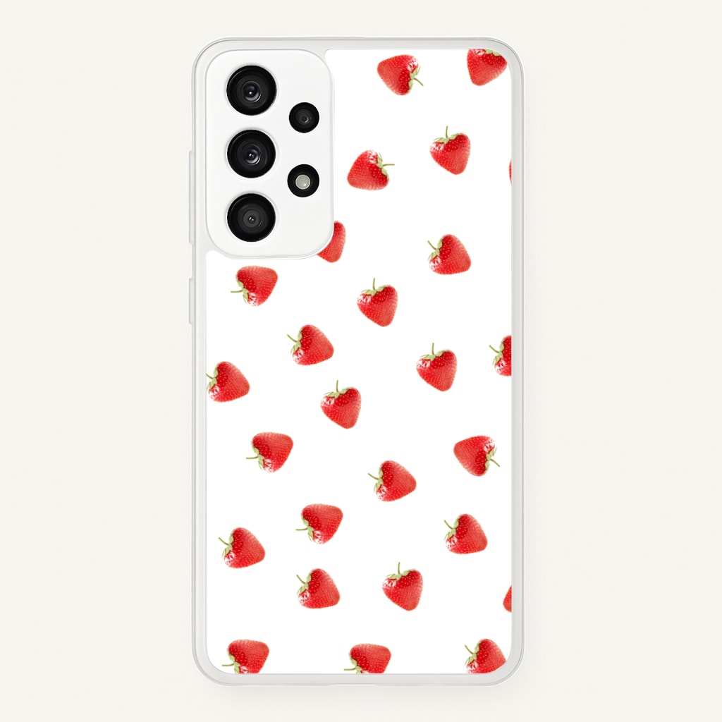 Strawberry Pattern - Phone Case for Galaxy A33