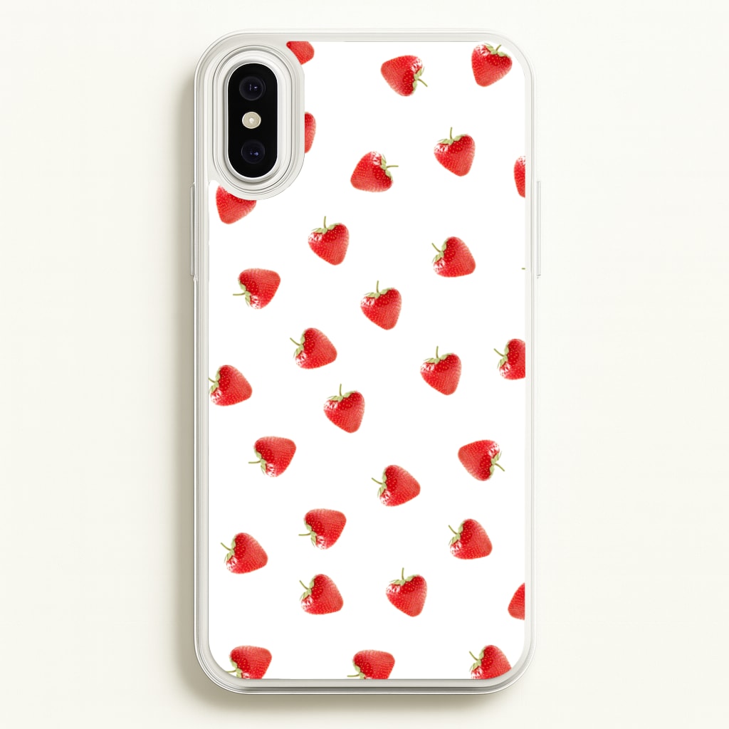 Strawberry Pattern - Phone Case for iPhone XS Max