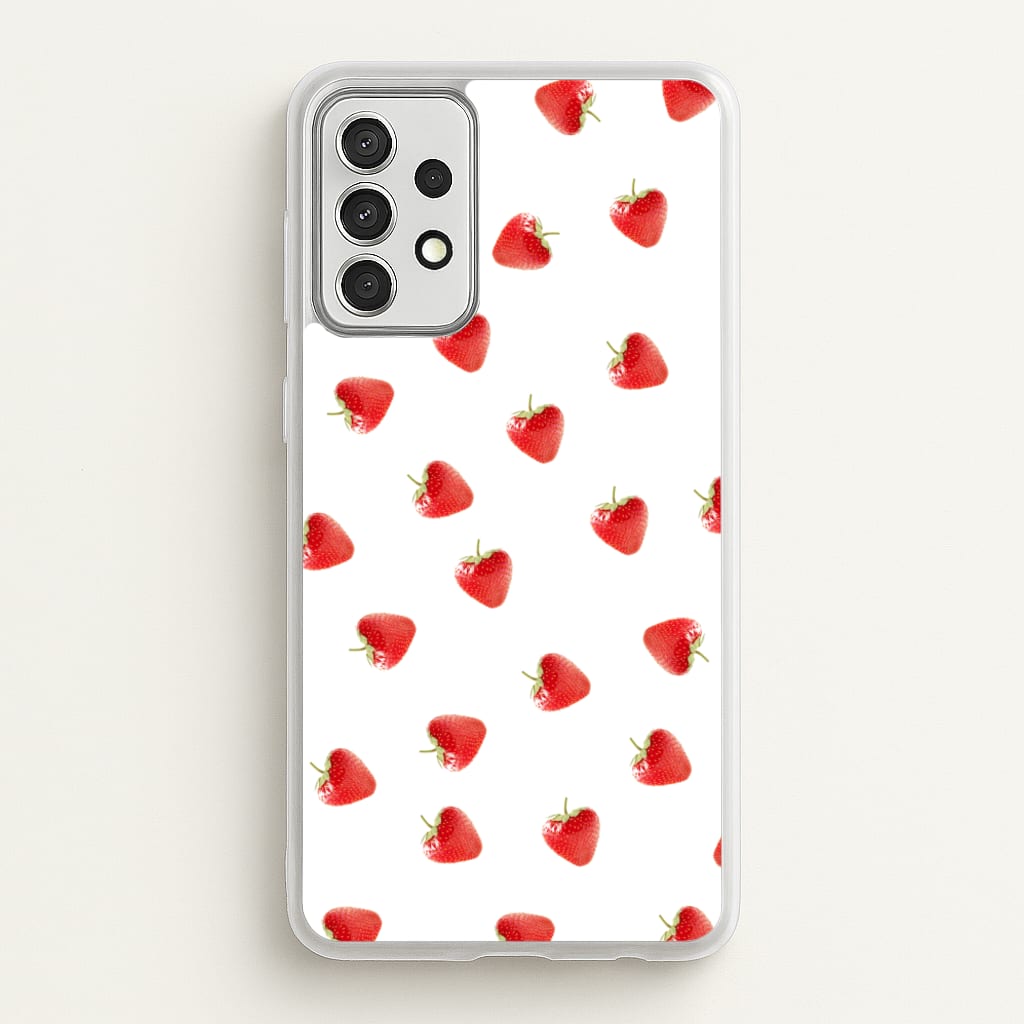 Strawberry Pattern - Phone Case for Galaxy A52 / A52s