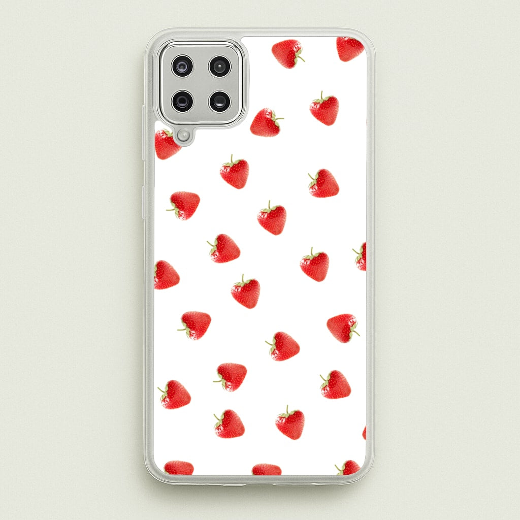 Strawberry Pattern - Phone Case for Galaxy A12
