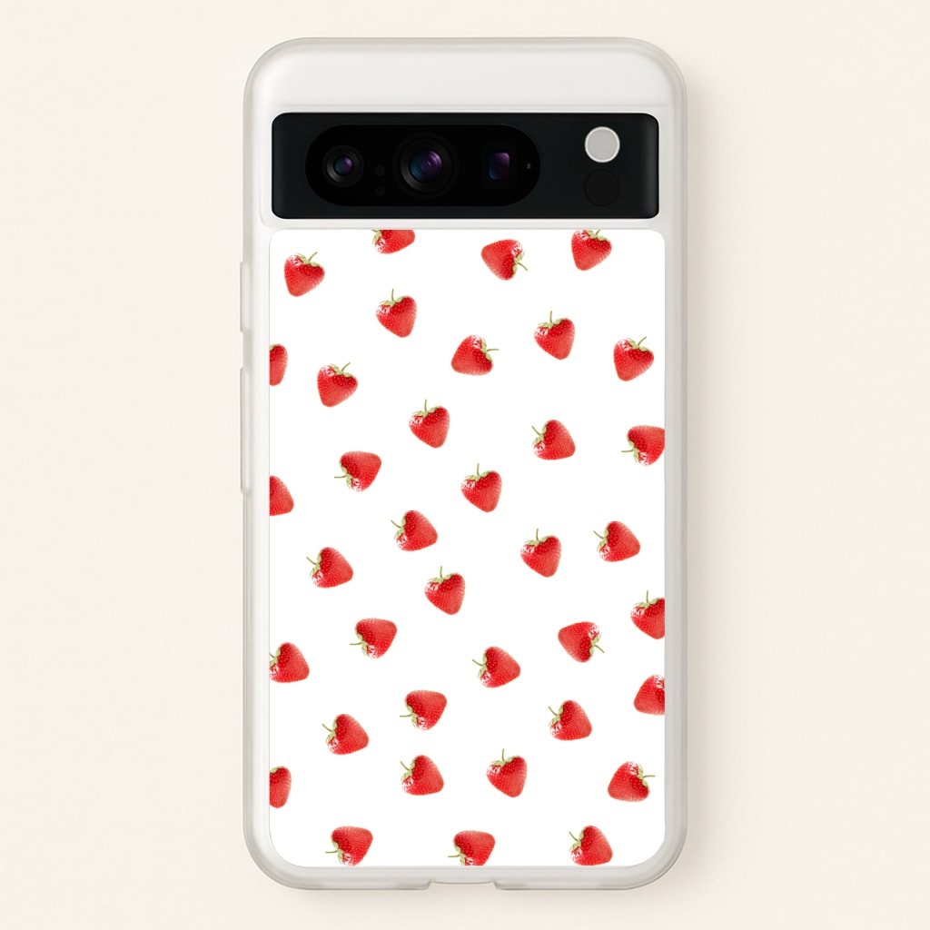 Strawberry Pattern - Phone Case for Google Pixel 8 Pro