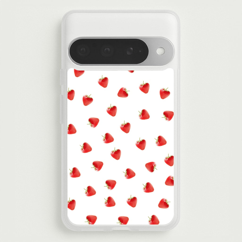 Strawberry Pattern Phone Case for Google Pixel 10 Pro XL