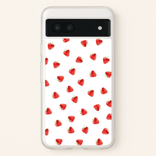 Strawberry Pattern - Phone Case for Google Pixel 7a