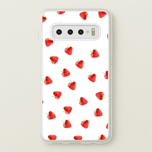 Strawberry Pattern - Phone Case for Galaxy S10