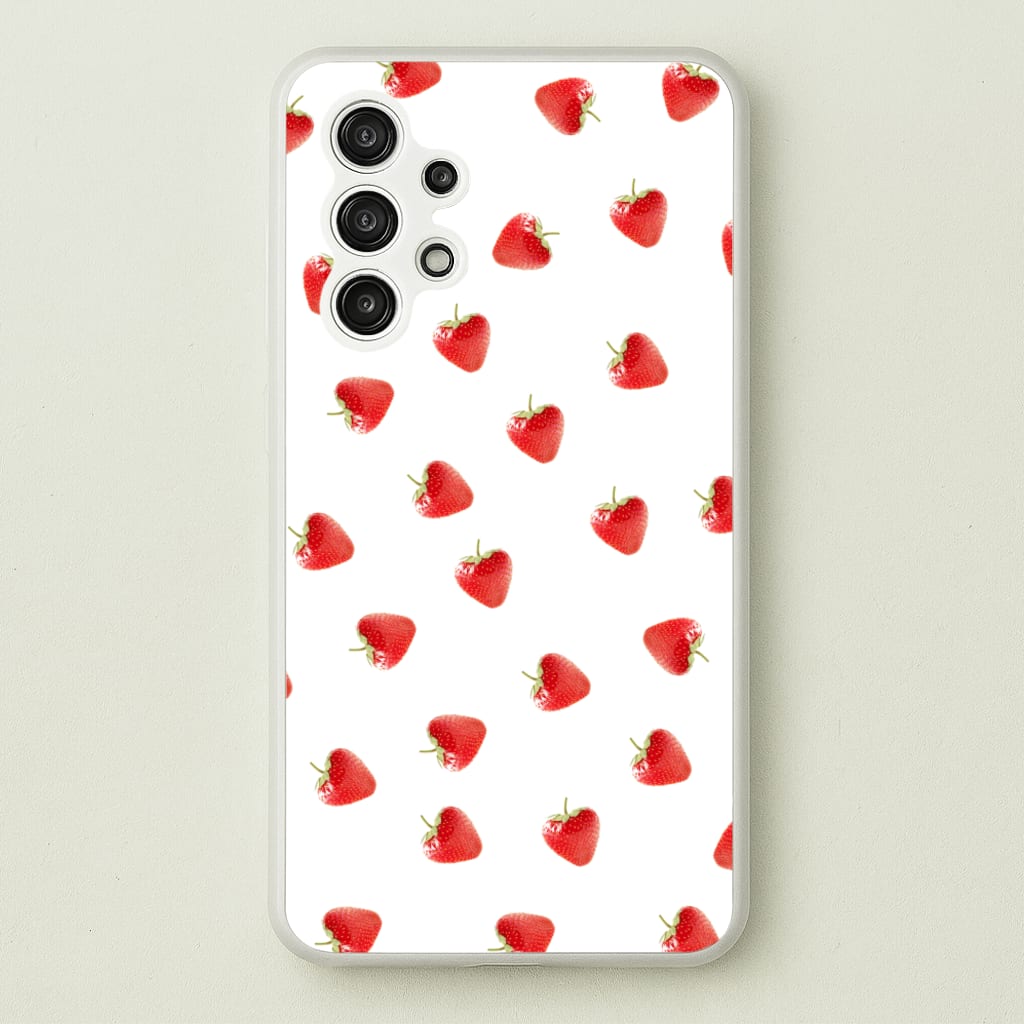 Strawberry Pattern - Phone Case for Galaxy A13