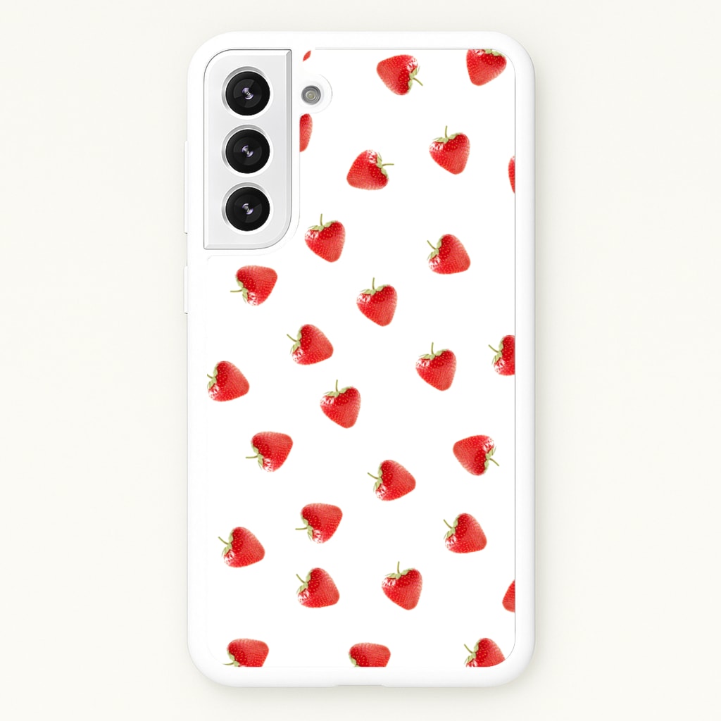Strawberry Pattern - Phone Case for Galaxy S22 Plus
