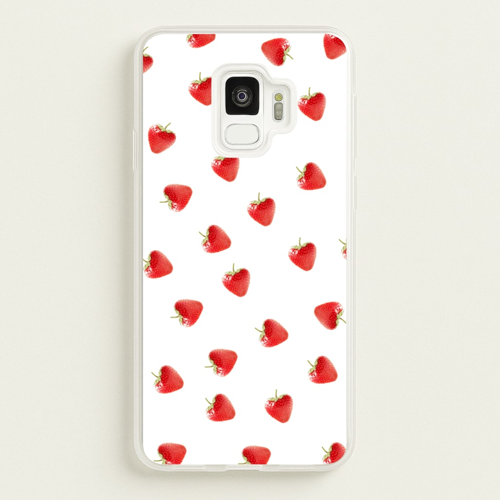 Strawberry Pattern - Phone Case for Galaxy S9