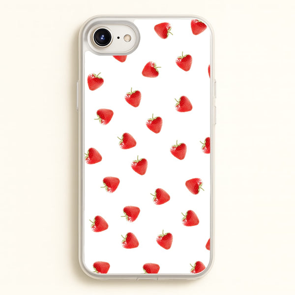 Strawberry Pattern - Phone Case for iPhone 6 / 7 / 8 / SE