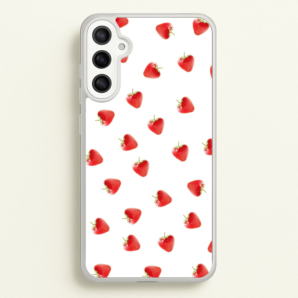 Strawberry Pattern - Phone Case for Galaxy A34