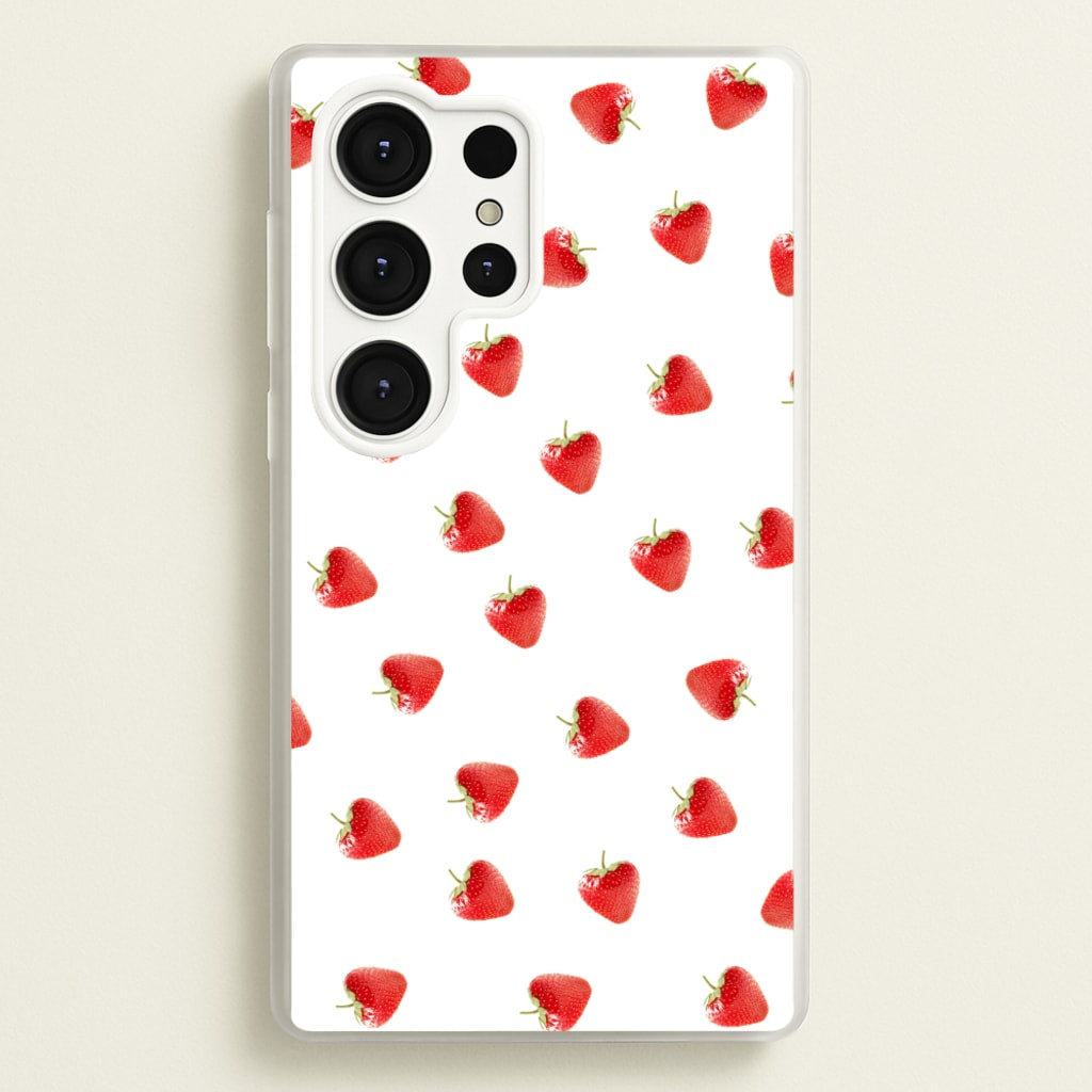 Strawberry Pattern - Phone Case for Galaxy S25 Ultra
