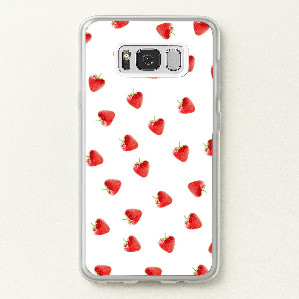 Strawberry Pattern - Phone Case for Galaxy S8 Plus