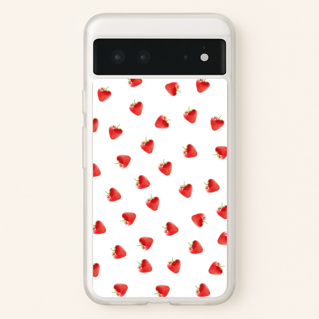 Strawberry Pattern - Phone Case for Google Pixel 6