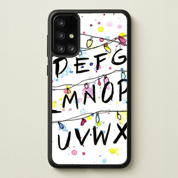 Stranger Wall Lights - Stranger Things Phone Case for Galaxy A71