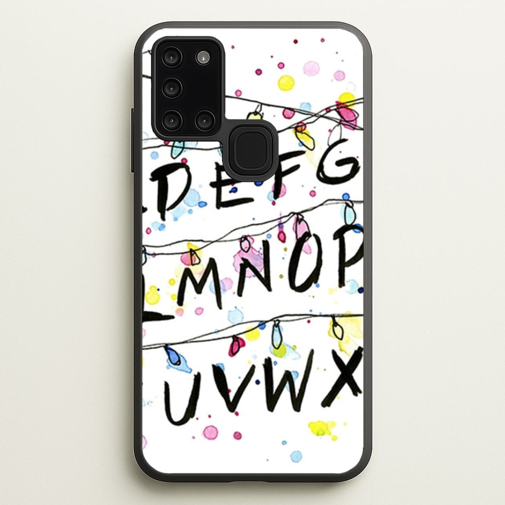 Stranger Wall Lights - Stranger Things Phone Case for Galaxy A21s