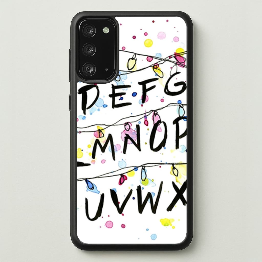 Stranger Wall Lights - Stranger Things Phone Case for Galaxy Note 20